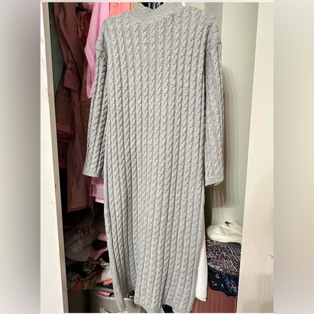 Grey Sweater dress perfect for winter styles